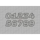 Bold Birthday Number Set Fluid Applique Machine Embroidery Design 0,1,2,3,4,5,6,7,8, AND 9 in 3x3 4x4 AND 5x5 Sizes