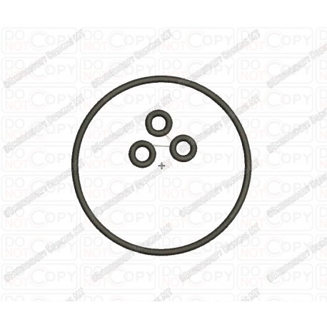 Bowling Ball Applique Embroidery Design in 2x2 3x3 4x4 and 5x7 Sizes