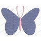 Pretty Butterfly Full Stitch Embroidery Design (7) in mini 2x2 3x3 4x4 and 5x5 Sizes