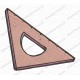 Triangle Ruler Back to School Embroidery Design in 2x2 3x3 4x4 and 5x7 Sizes