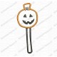 Jackolantern Cake Pop Pumpkin Halloween Applique Embroidery Design in 3x3 4x4 and 5x7 Sizes