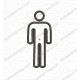 Boy Male Man Sign Applique Embroidery Design in 3x3 4x4 and 5x7 Sizes