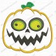 Jackolantern 2 Pumpkin Halloween Applique Embroidery Design in 3x3 4x4 and 5x7 Sizes