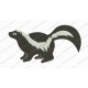 Skunk Embroidery Design in 3x3 4x4 and 5x7 Sizes