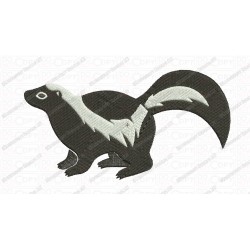 Skunk Embroidery Design in 3x3 4x4 and 5x7 Sizes