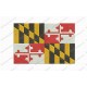Maryland MD State Flag Embroidery Design in 4x4 and 5x7 Sizes