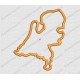 Netherlands Country Applique Embroidery Design in 4x4 and 5x7 Sizes