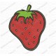 Strawberry Embroidery Design in 3x3 4x4 and 5x7 Sizes
