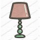 Lamp Full Stitch Embroidery Design in 3x3 4x4 5x7