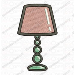 Lamp Full Stitch Embroidery Design in 3x3 4x4 5x7