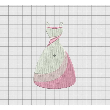 Fancy Dress Embroidery Design in 3x3 4x4 5x5 and 6x6 Sizes