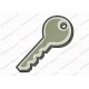 Mini Key Embroidery Design in 1x1 2x2 3x3 4x4 and 5x7 Sizes