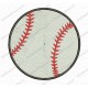 Baseball Embroidery Design in 1x1 2x2 3x3 4x4 and 5x7 Sizes