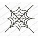 Basic Spider Web Embroidery Design in 1x1 2x2 3x3 4x4 and 5x7 Sizes
