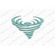 Whirlwind Tornado Twister Embroidery Design in 2x2 3x3 4x4 and 5x5 Sizes