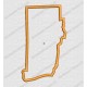 Rhode Island State Applique Embroidery Design in 4x4 and 5x7 Sizes