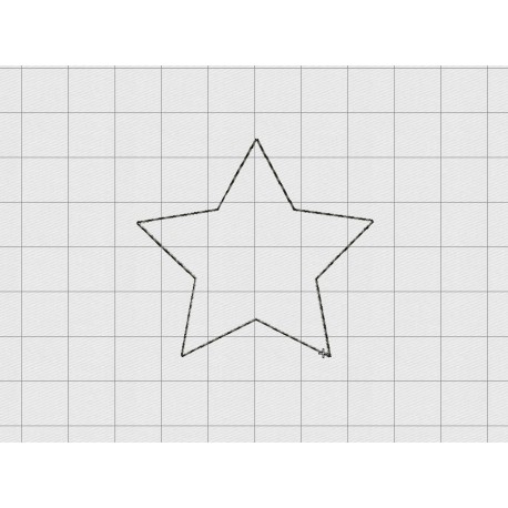 Star Feltie Mini Embroidery Design in .25 inch .5 inch 1 inch and 2 inch Sizes