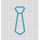 Tie Boys 2 Layer Applique Embroidery Design in 4x4 5x7 and 6x10 Sizes