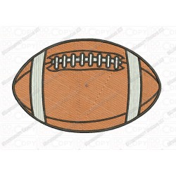 Basic American Football Embroidery Design in 2x2 3x3 4x4 and 5x7 Sizes