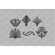Design Elements Set, 6 Embroidery Designs (21-26) in 2x2 3x3 and 4x4 hoop sizes