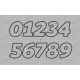 Bold Birthday Number Set Applique Machine Embroidery Design 0,1,2,3,4,5,6,7,8, AND 9 in 3x3 4x4 5x5 AND 6x6 Sizes
