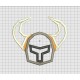 Knight Helmet 3 Layer Applique Embroidery Design in 4x4 5x5 6x6 and 7x7 Sizes
