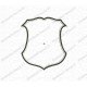 Shield Applique Embroidery Design in 3x3 4x4 and 5x5 Sizes