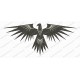 Bird White Accent Phoenix Embroidery Design in 3x3 4x4 and 5x7 Sizes