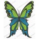 Colorful Butterfly Full Stitch Embroidery Design in 4x4 and 5x7 Sizes