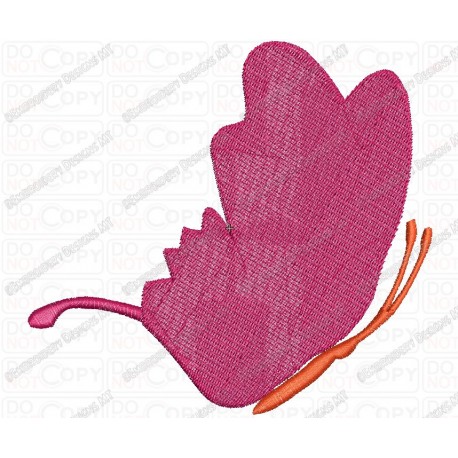 Pretty Butterfly Full Stitch Embroidery Design (5) in mini 2x2 3x3 4x4 and 5x5 Sizes