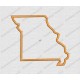 Missouri State Applique Embroidery Design in 4x4 and 5x7 Sizes
