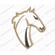 Horse Face Head Applique Embroidery Design in 3x3 4x4 and 5x7 Sizes