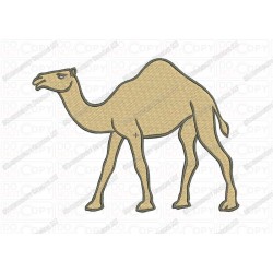 Camel Basic Hump Embroidery Design in 3x3 4x4 and 5x7 Sizes