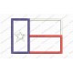 Texas TX State Flag Applique Embroidery Design in 4x4 and 5x7 Sizes