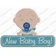 New Baby Boy Embroidery Design in 4x4 and 5x7 Sizes