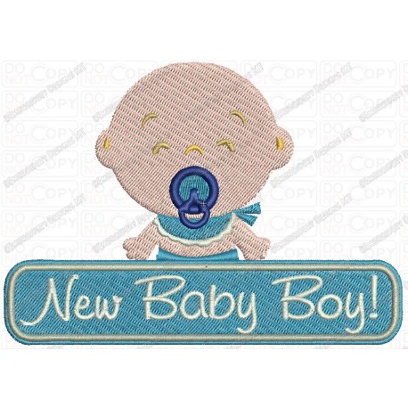 New Baby Boy Embroidery Design in 4x4 and 5x7 Sizes