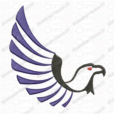 Eagle Wing Embroidery Design in mini 2x2 3x3 4x4 and 5x7 Sizes