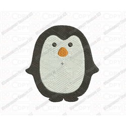 Mini Penguin Embroidery Design in 1x1 2x2 3x3 and 4x4 Sizes