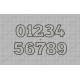 Studio Type Birthday Number Set Applique Machine Embroidery Design 0,1,2,3,4,5,6,7,8, AND 9 in 3x3 4x4 AND 5x5 Sizes