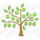 Tree with Satin Leaves Embroidery Design in 4x4 and 5x7 Sizes