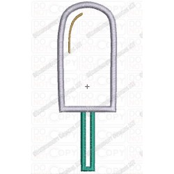 Fudgesicle Applique Embroidery Design in 4x4 and 5x7 Sizes