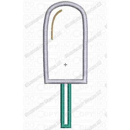 Fudgesicle Applique Embroidery Design in 4x4 and 5x7 Sizes