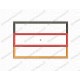 Germany 3 Horizontal Line Flag Applique Embroidery Design in 3x3 4x4 and 5x7 Sizes