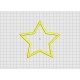 Star Applique Embroidery Design in 2x2 3x3 4x4 and 5x5 Sizes