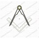 Square and Compass Symbol Applique Embroidery Design in 3x3 4x4 and 5x7 Sizes
