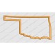 Oklahoma State Applique Embroidery Design in 4x4 and 5x7 Sizes