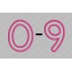 Casual Birthday Number Set Applique Machine Embroidery Design 0,1,2,3,4,5,6,7,8, AND 9 in 3x3 4x4 5x5 AND 6x6 Sizes