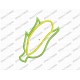 Corn on the Cob 2 Layer Applique Embroidery Design in 3x3 4x4 and 5x5 Sizes