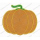 Basic Pumpkin Halloween Full Stitch Embroidery Design in 2x2 3x3 4x4 and 5x7 Sizes