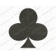 Club Playing Cards Embroidery Design in 1x1 2x2 3x3 4x4 and 5x7 Sizes